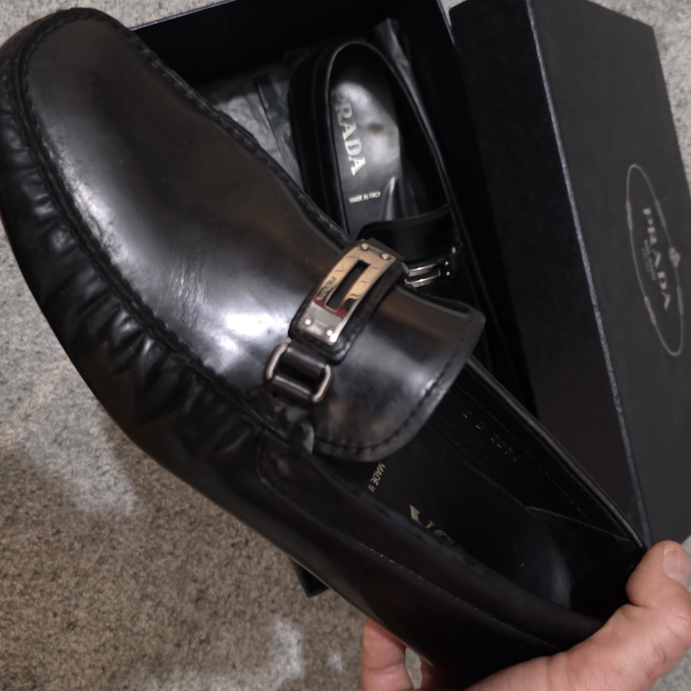 Prada Men's Black Loafers